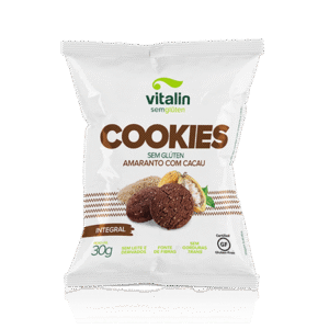 Cookie Amaranto C/ Cacau Integral S/Gluten Vitalin